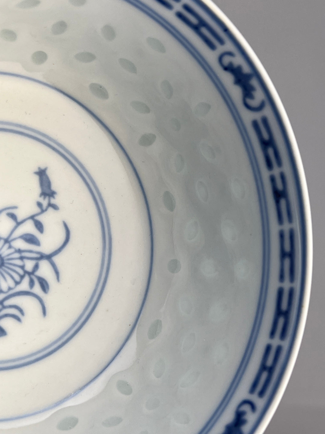 Set di 10 ciotoline cinesi chicco di riso in porcellana vintage