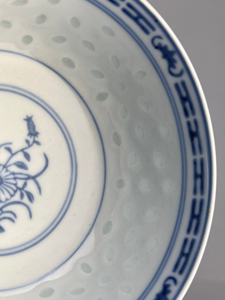 Set di 10 ciotoline cinesi chicco di riso in porcellana vintage