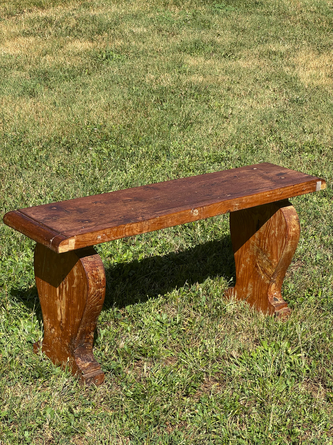 Panche rustiche in legno massello vintage