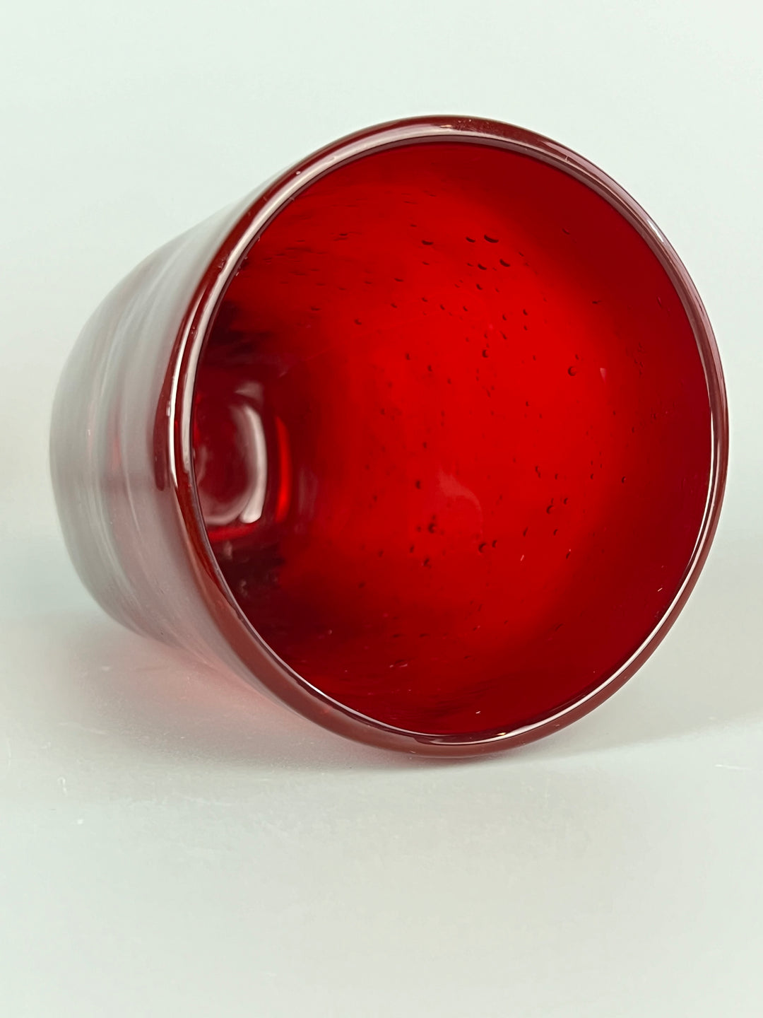 Set di 6 Bicchieri in Vetro Rosso Soffiato – Villa d’Este