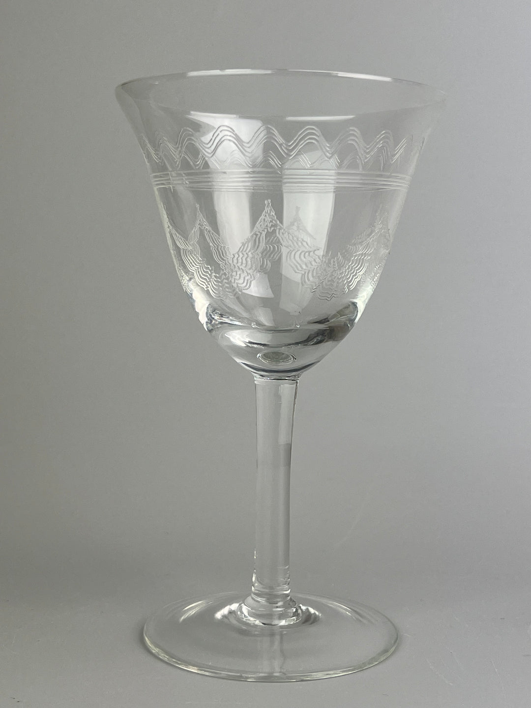 Servizio di calici in cristallo inciso da 4 misure per 8 persone