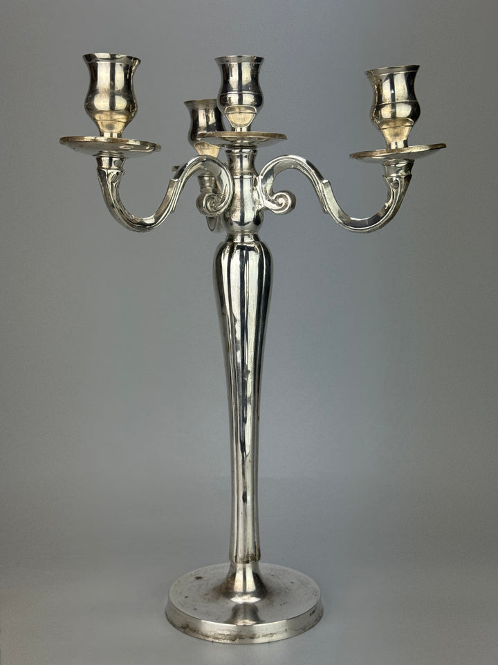Candelabro Silverplated a 4 Fiamme King's House Sheffield Collection