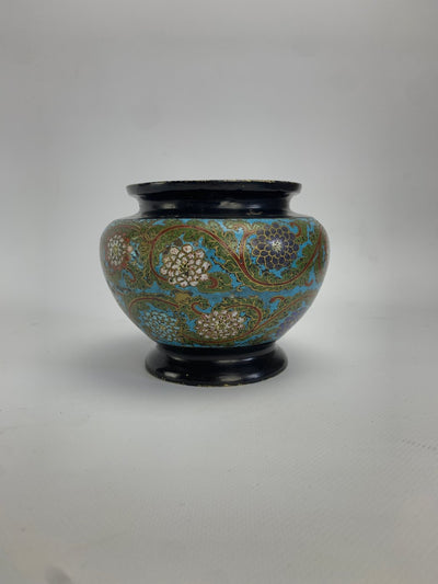 Vaso cloisonée smaltato