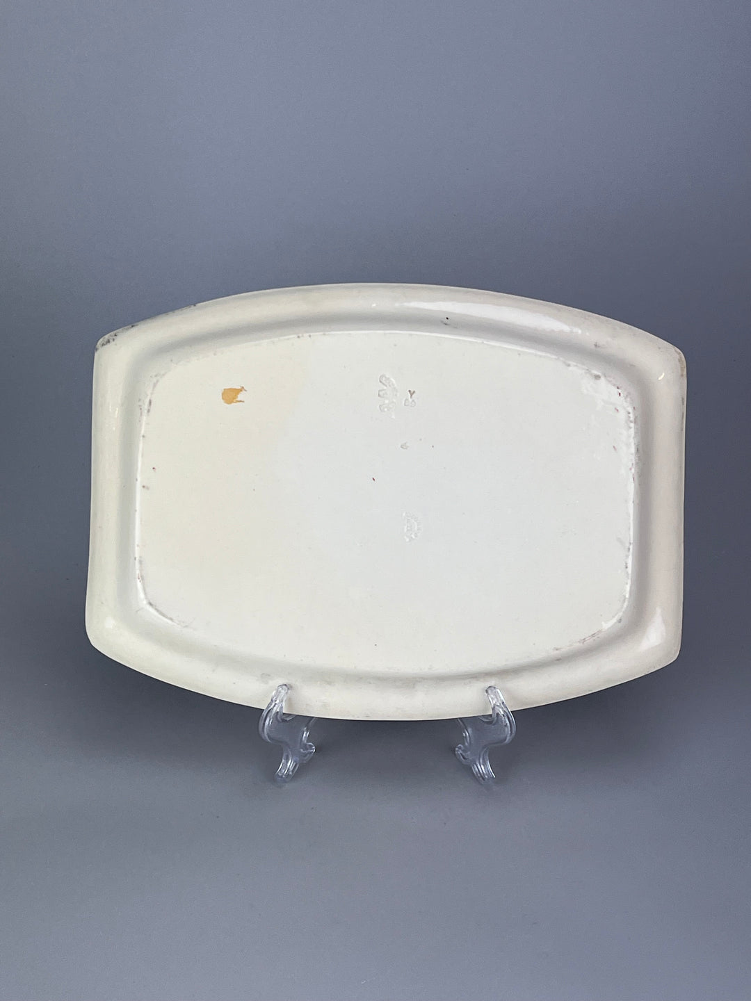 Vassoio ceramica copeland decoro rosa