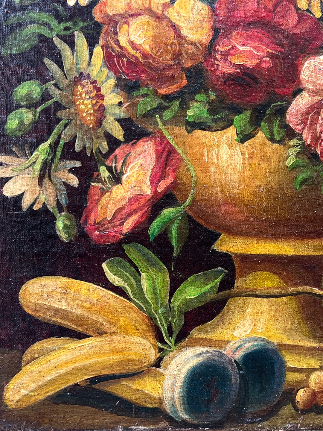 Coppia Quadri Bouquet olio su tela primi '900