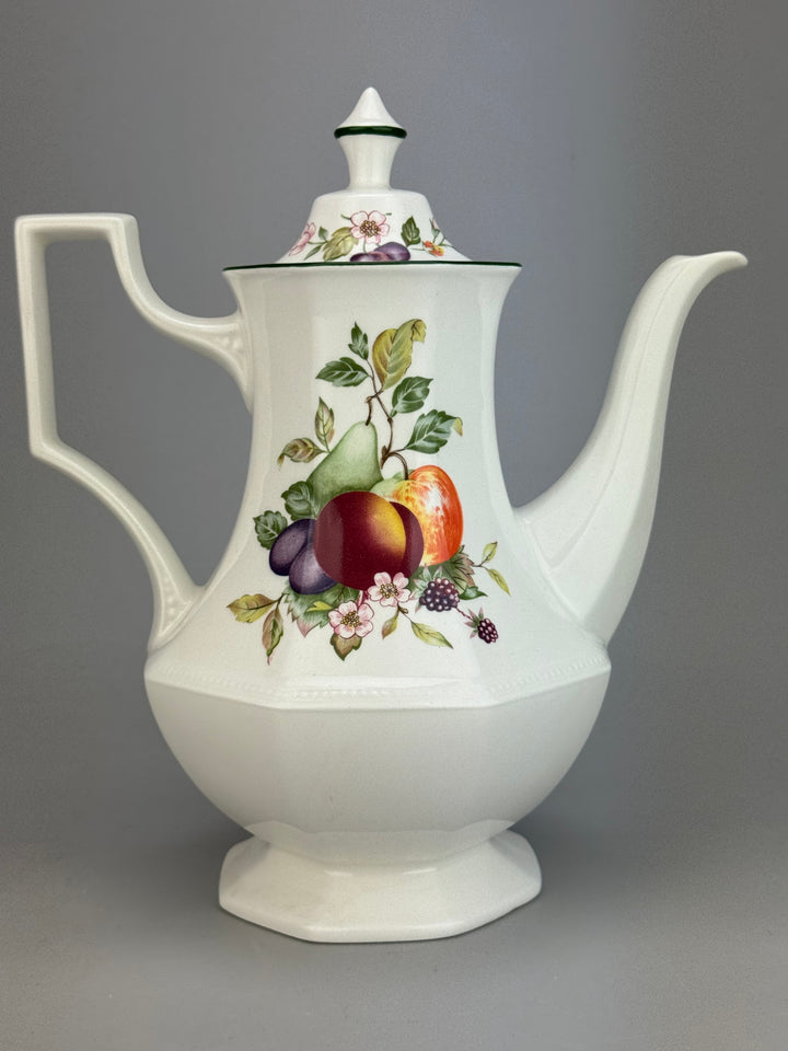 Caffettiera in ceramica inglese Johnson Bros decoro Fresh Fruit
