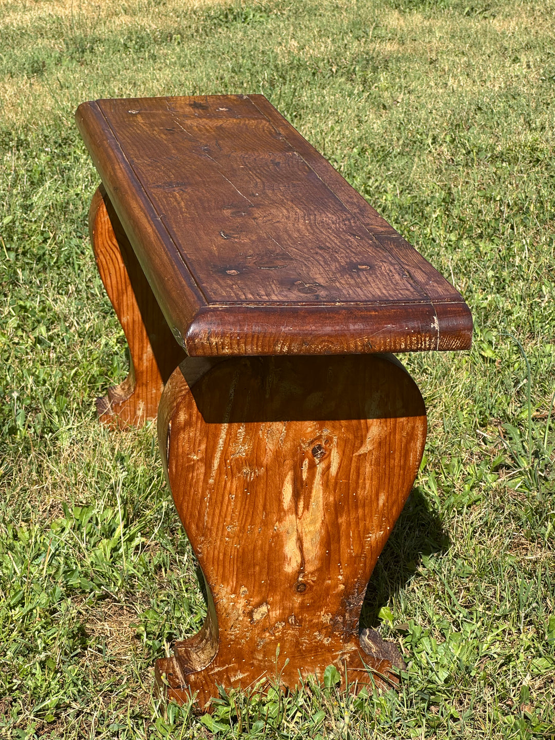Panche rustiche in legno massello vintage