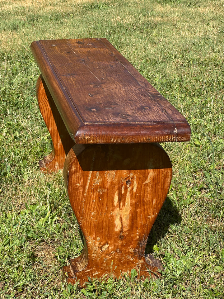 Panche rustiche in legno massello vintage