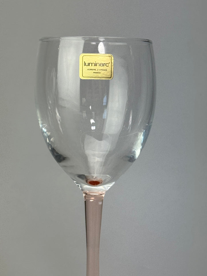Set di 6 Calici Luminarc France con stelo rosa