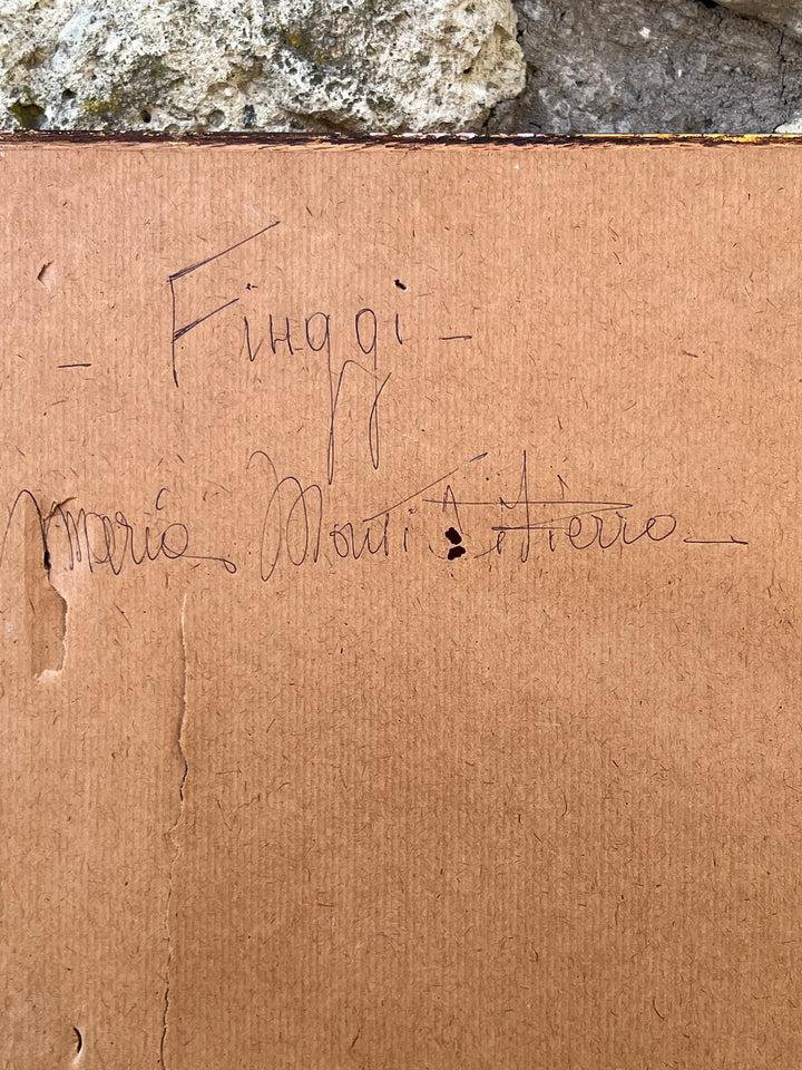 Quadro olio su tela paesaggio Fiuggi