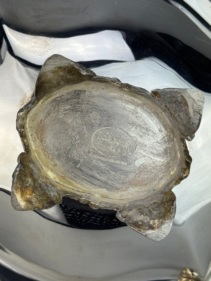 Centrotavola Cestino vintage in silverplate King's House Sheffield Collection