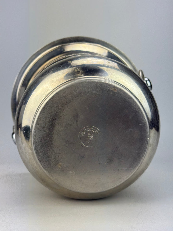 Secchiello ghiaccio Martini vintage in acciaio inox Made in Italy