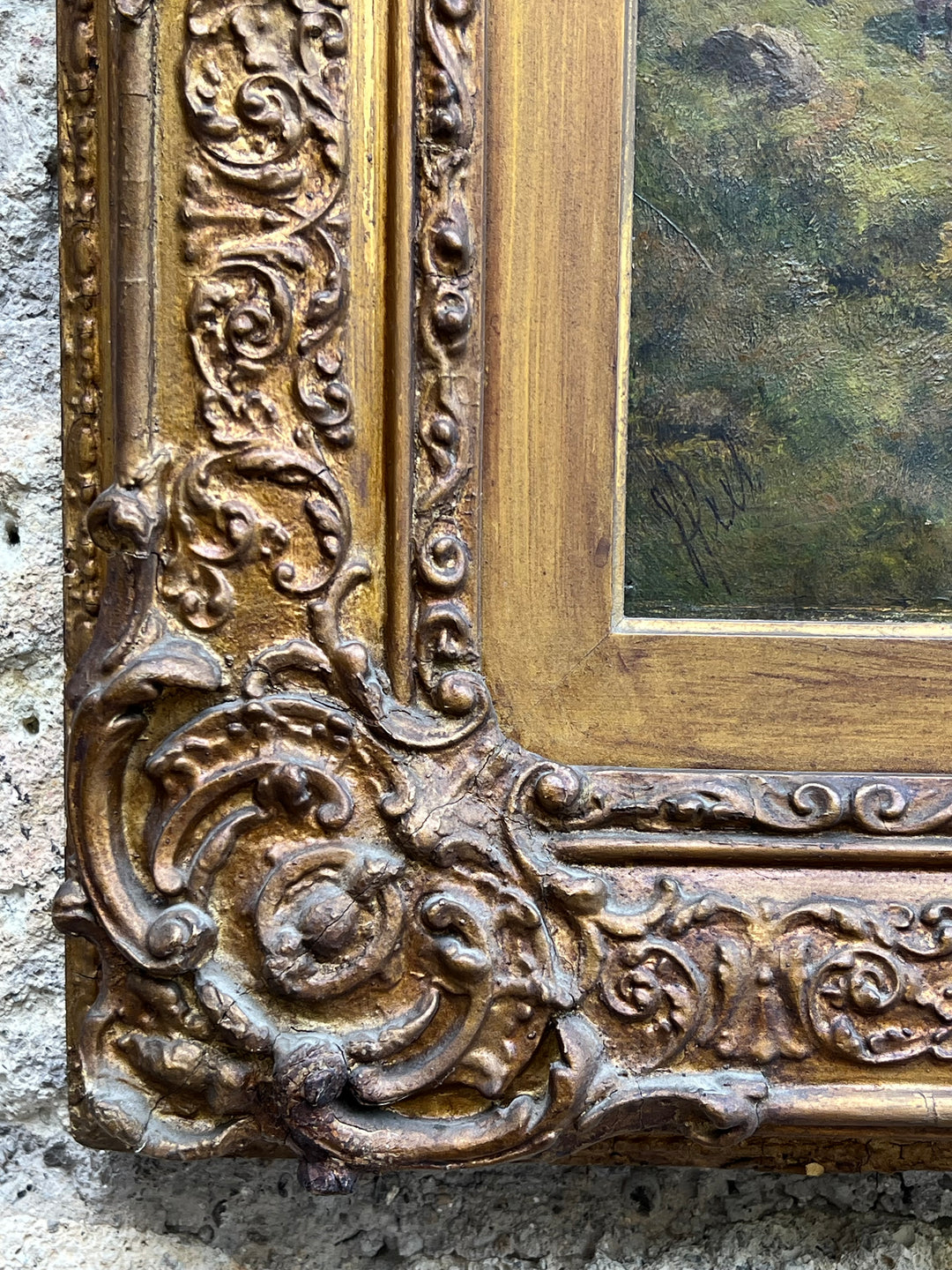 Quadro dipinto ad olio James Peel