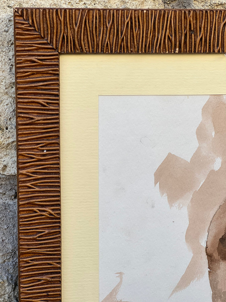 Quadro dipinto acquarello donna