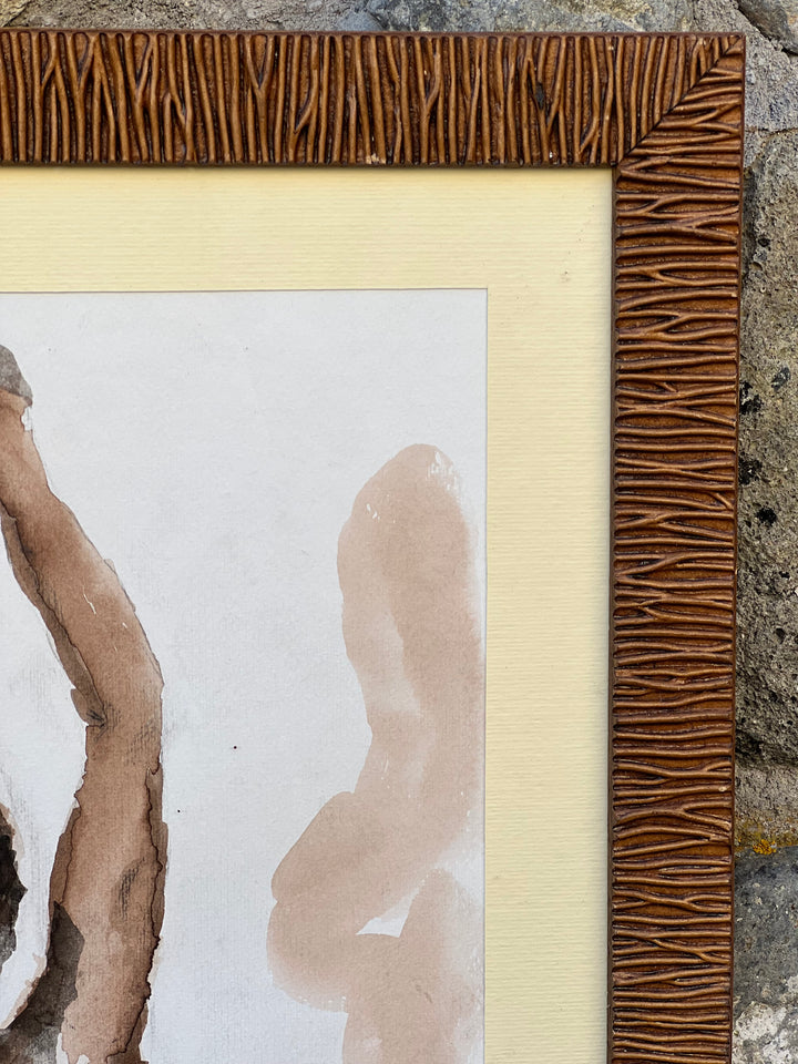 Quadro dipinto acquarello donna