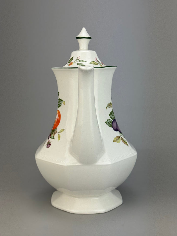 Caffettiera in ceramica inglese Johnson Bros decoro Fresh Fruit