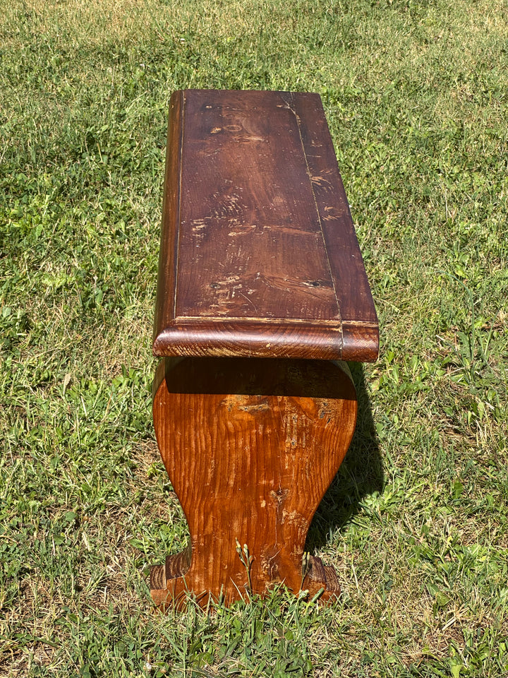 Panche rustiche in legno massello vintage