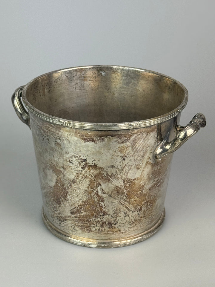 Secchiello ghiaccio vintage Royal Queen Sheffield Caffè Martini Rossi Roma Altezza 14,5 cm