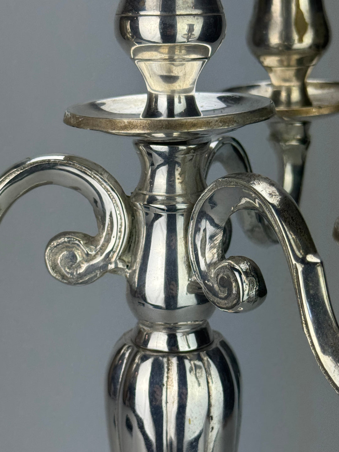 Candelabro Silverplated a 4 Fiamme King's House Sheffield Collection