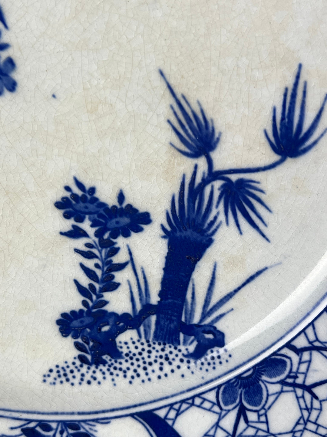 Piatto Creil Montereau in Terraglia Decorazione Blu – XIX secolo