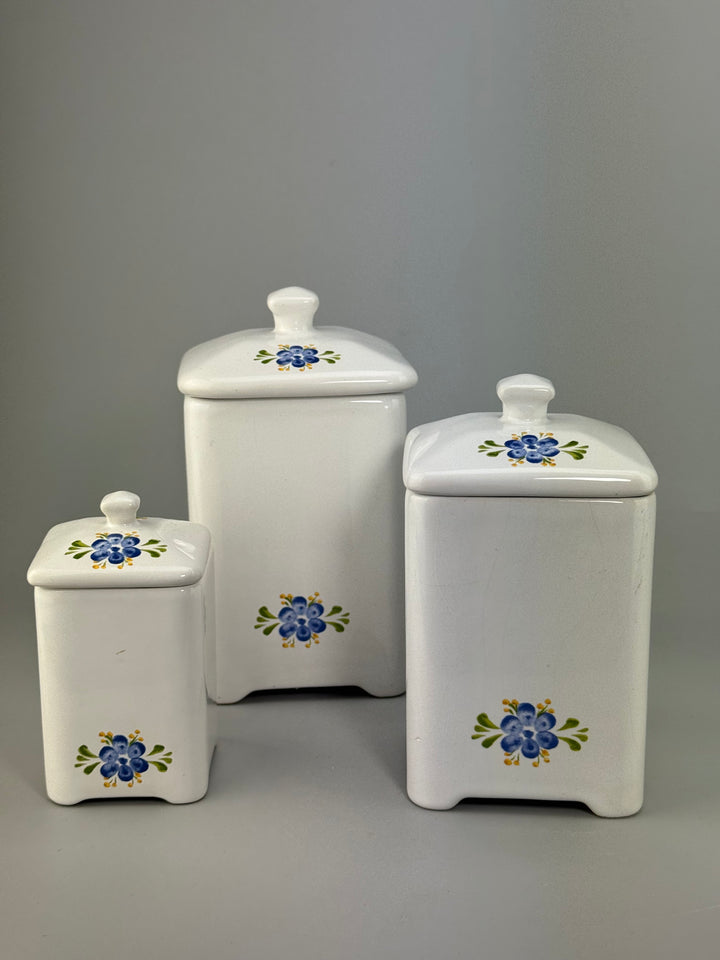 Set barattoli da cucina in ceramica portoghese Tea Coffee Sugar