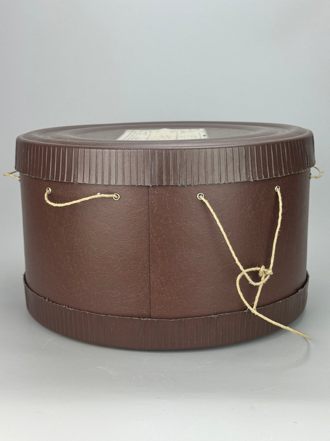 Scatola per Panettone in cartone marrone con etichetta originale vintage