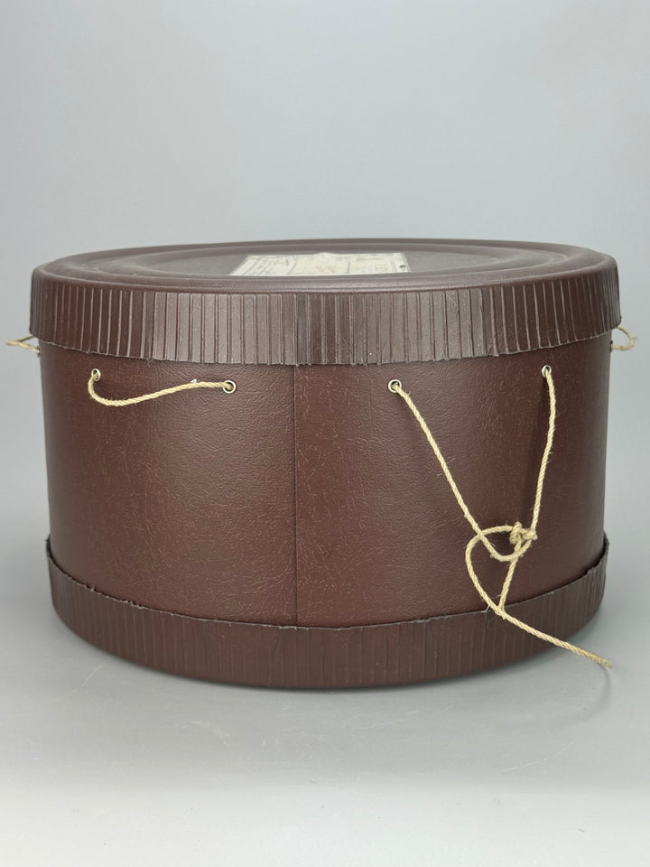Scatola per Panettone in cartone marrone con etichetta originale vintage