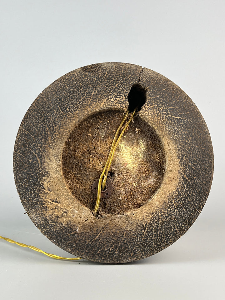 Lampada conchiglia base in legno
