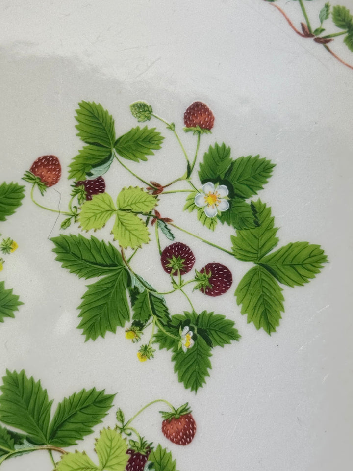 Pirofila in ceramica vintage Portmeirion con decoro fragoline di bosco