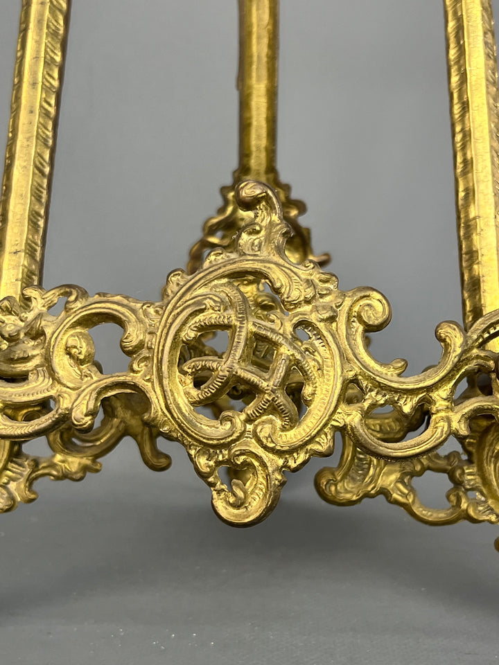 Cavalletto da tavolo ottone stile rococò vintage