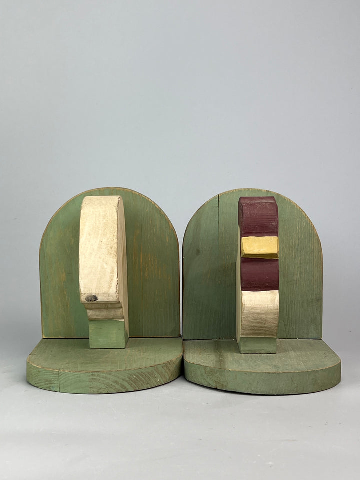 Fermalibri in Legno con Galline – Artigianato Country Vintage