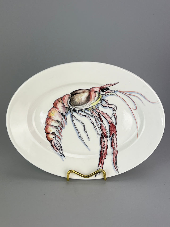 Set di 12 Piatti da Portata in Ceramica – M.G. Occelli – Decori Marini Diversi
