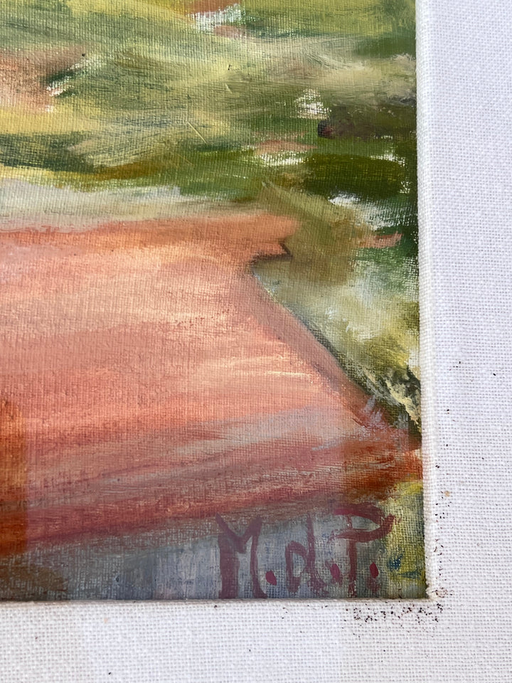 Quadro olio su tela paesaggio Fiuggi