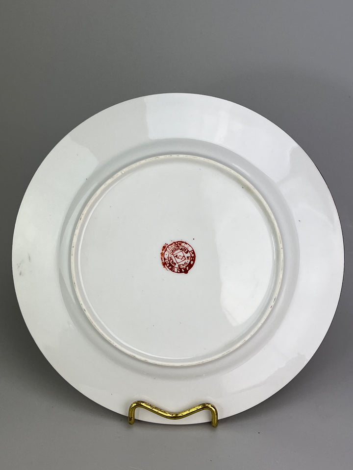 Piatto in porcellana giapponese decoro floreale