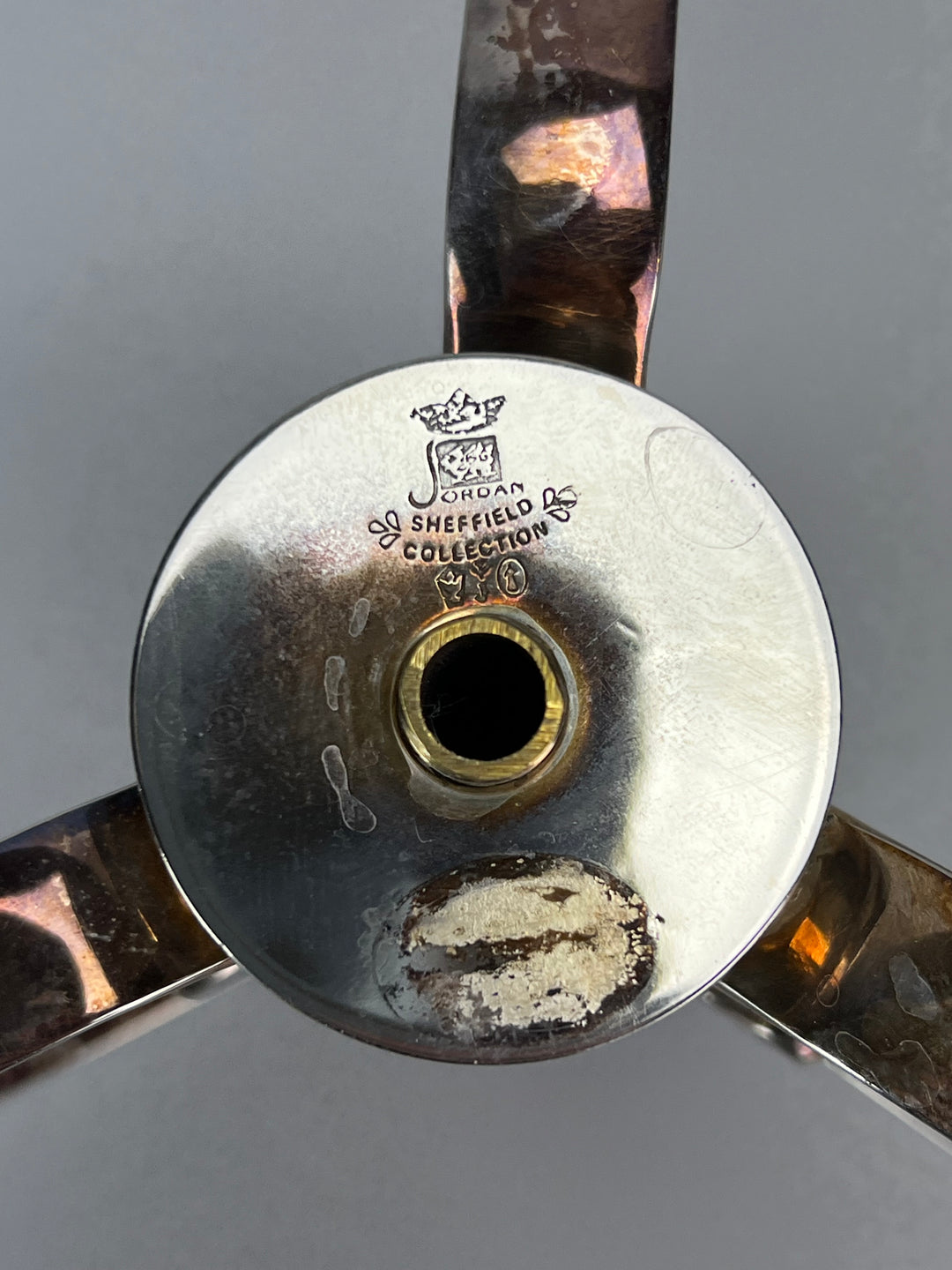 Portacandela silverplated Jordan Sheffield Collection