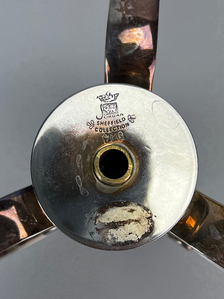 Portacandela silverplated Jordan Sheffield Collection