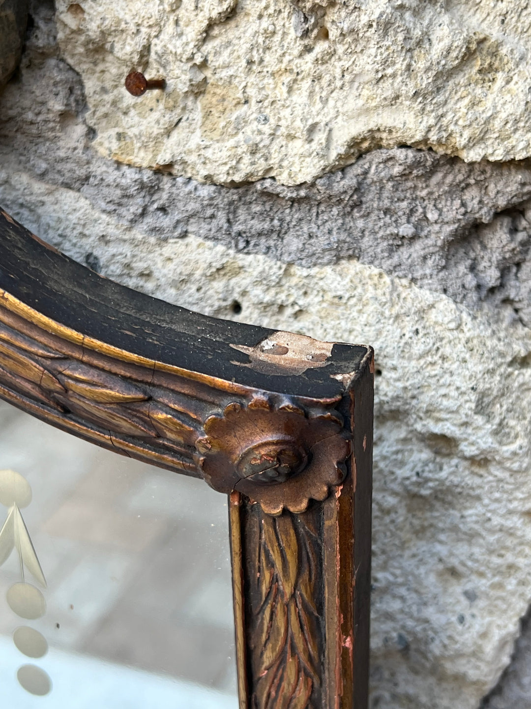 Specchio cornice legno intagliato