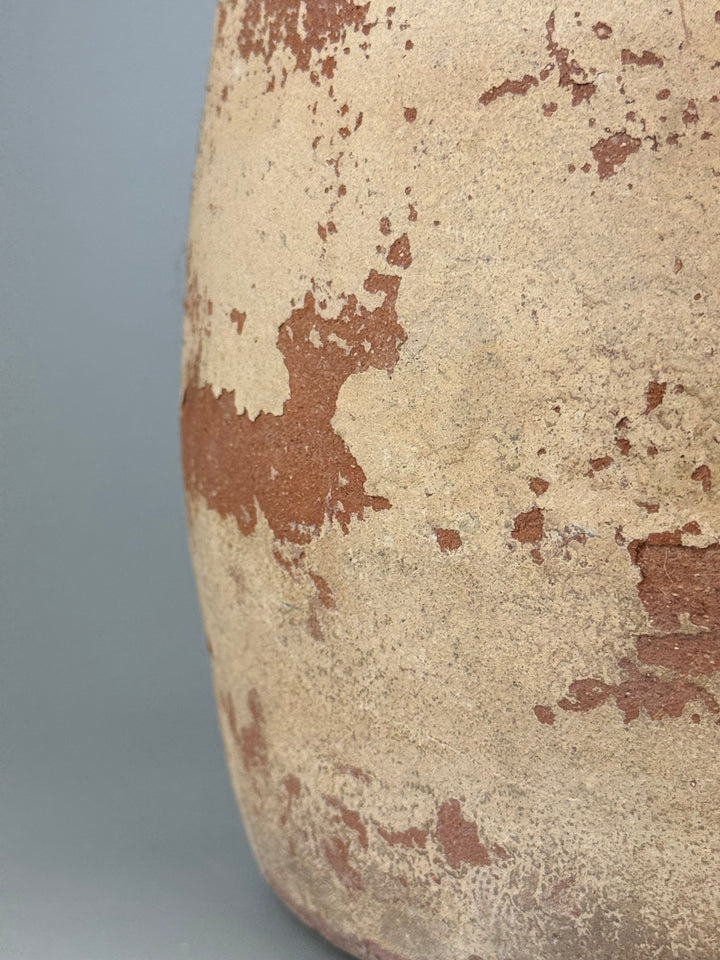 Contenitore rustico vintage in terracotta con due manici