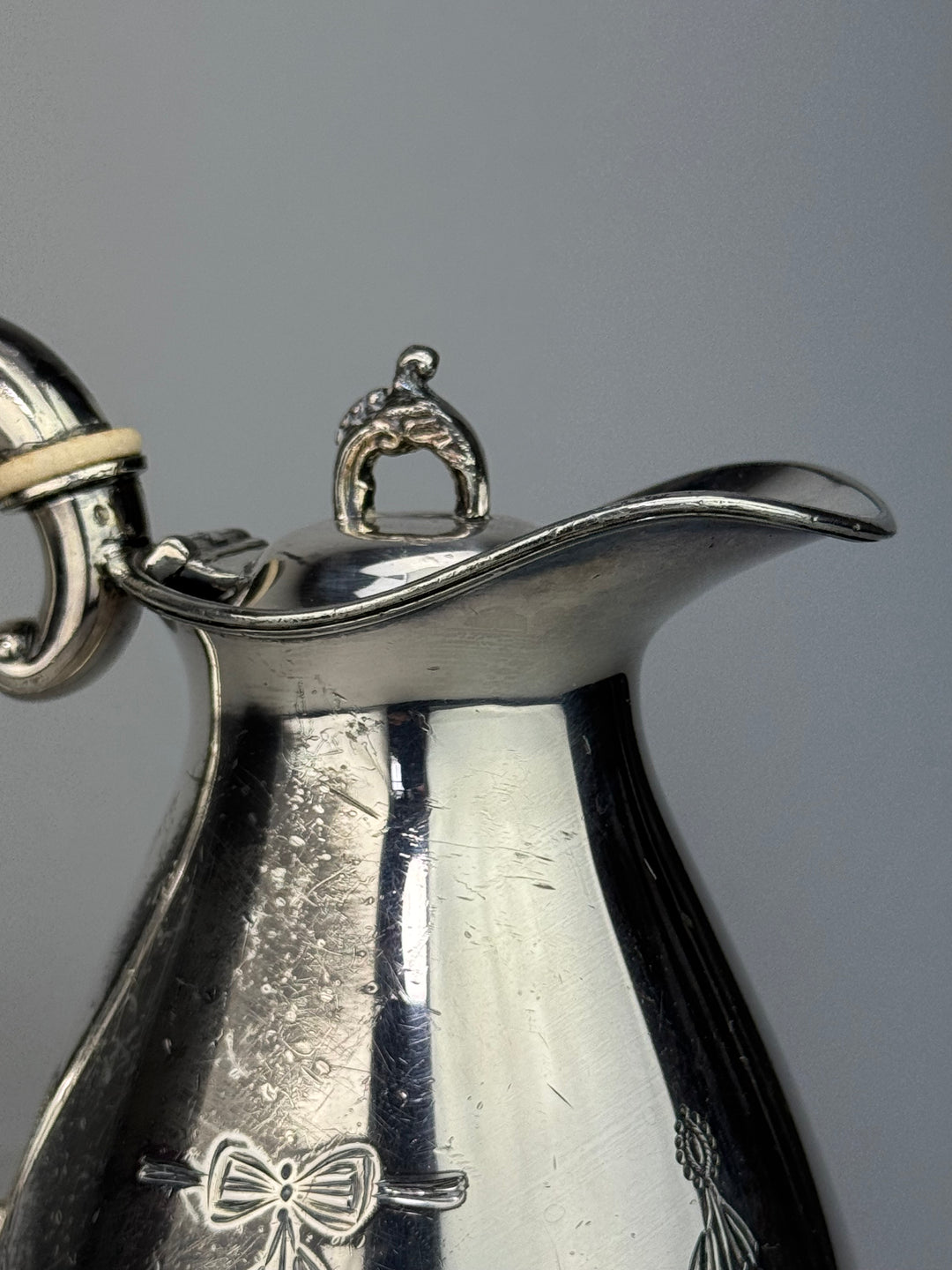 Caffettiera vintage James Deakin & Sons in silverplate Sheffield XX secolo