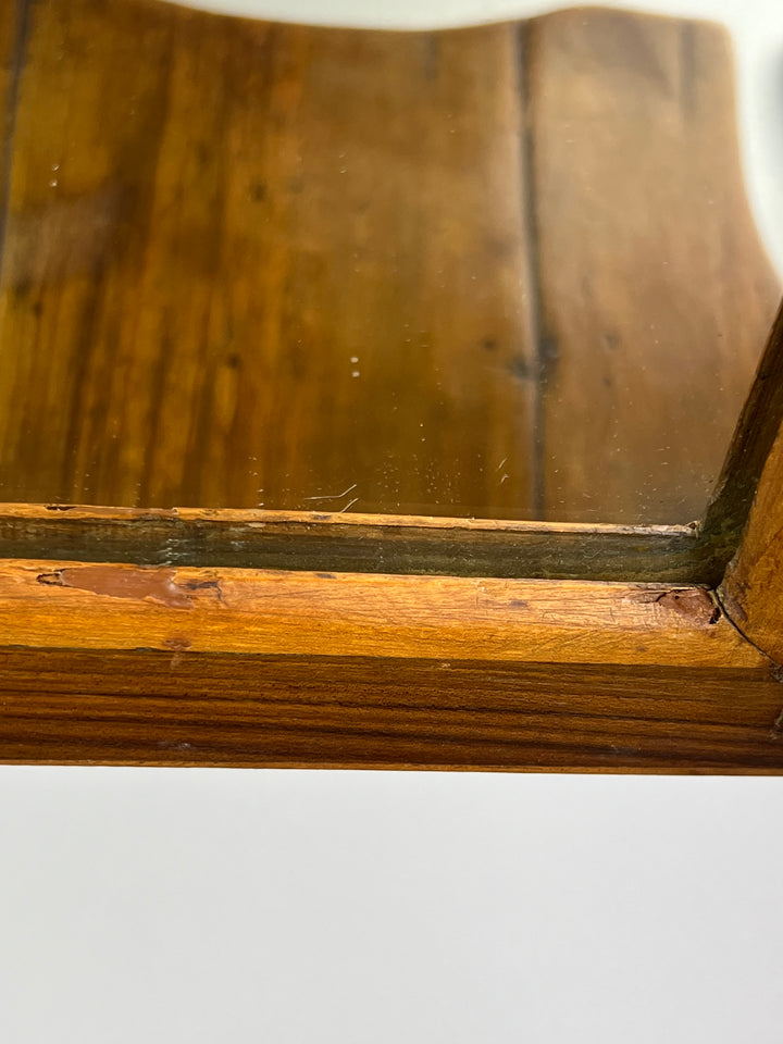 Toletta da Tavolo Antica in Legno – Specchio Orientabile e Cassetto Sottostante