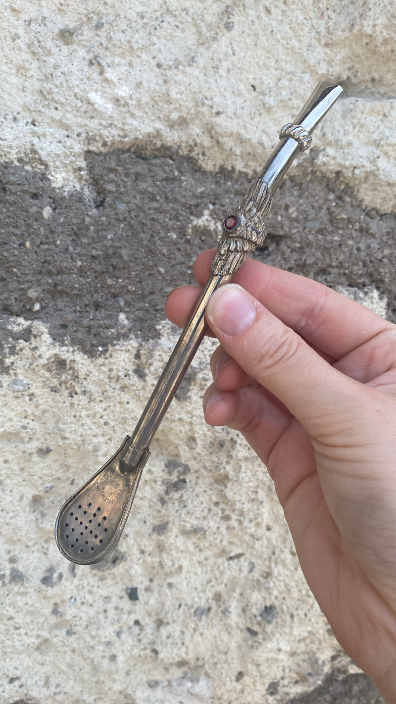 Bombilla Yerba Mate metallo Sudamerica