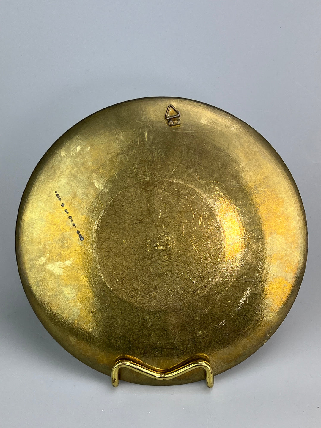 Piatto da parete marocchino in ottone smaltato