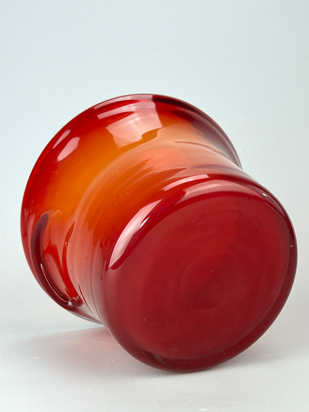 Secchiello da Ghiaccio in Vetro Rosso – Design Vintage