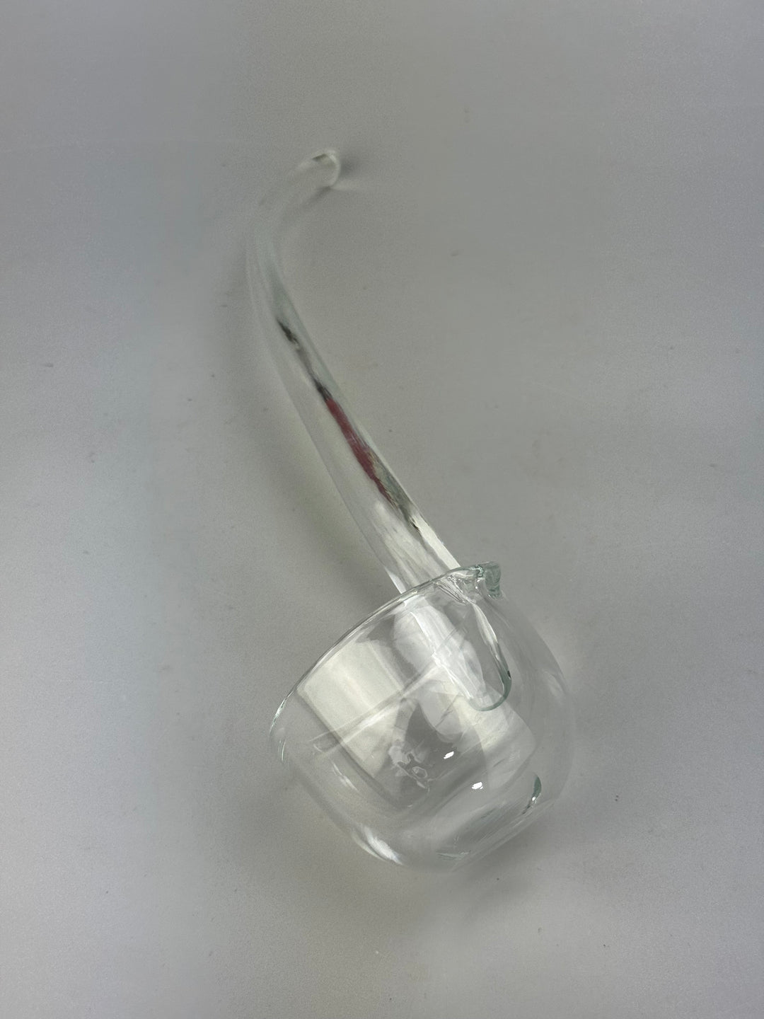 Ciotola vintage da punch in vetro con coperchio e mestolo