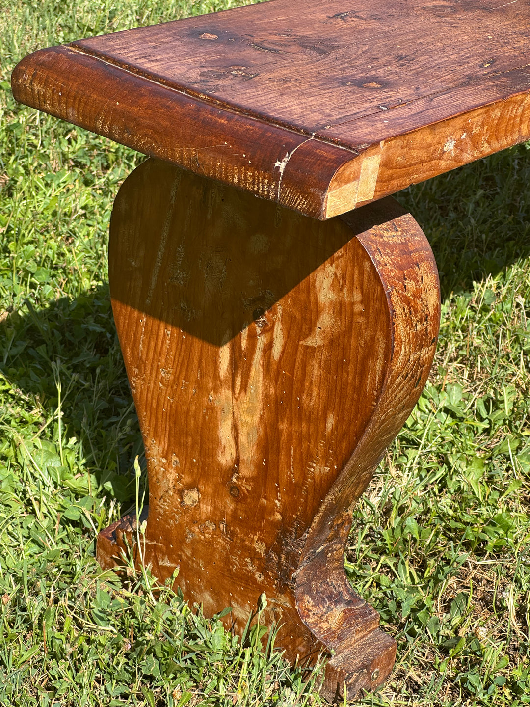 Panche rustiche in legno massello vintage