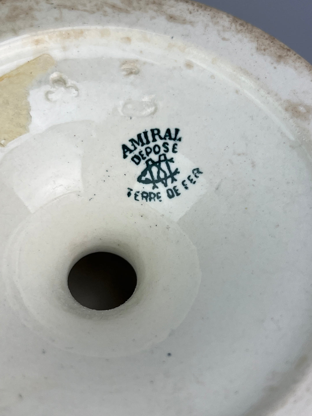 Alzata in ceramica “Amiral Déposé” Terre de Fer