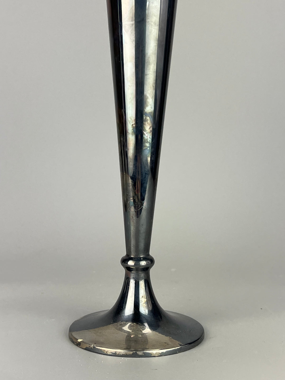 Vaso monofiore silverplated