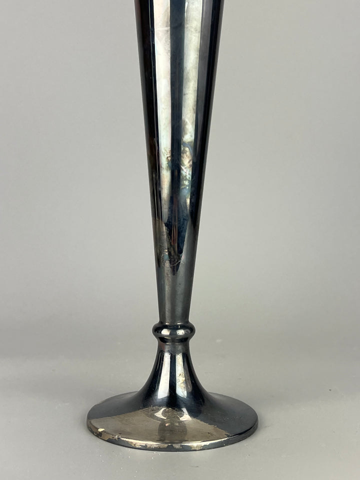 Vaso monofiore silverplated
