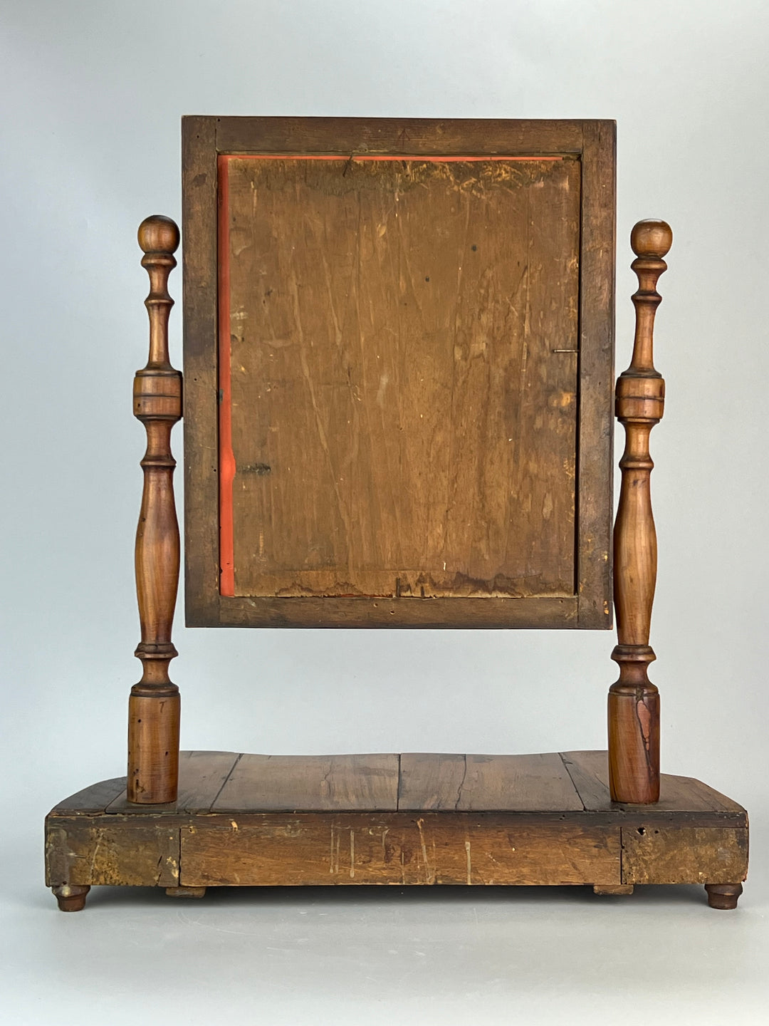 Toletta da Tavolo Antica in Legno – Specchio Orientabile e Cassetto Sottostante