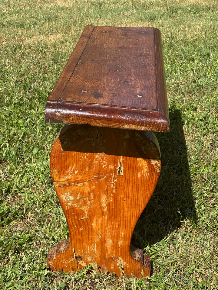 Panche rustiche in legno massello vintage